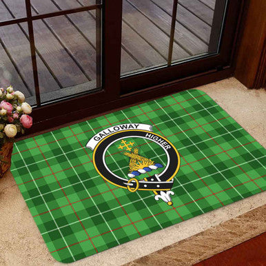 Scottish Galloway Clan Crest Tartan Door Mat Tartan Plaid 1