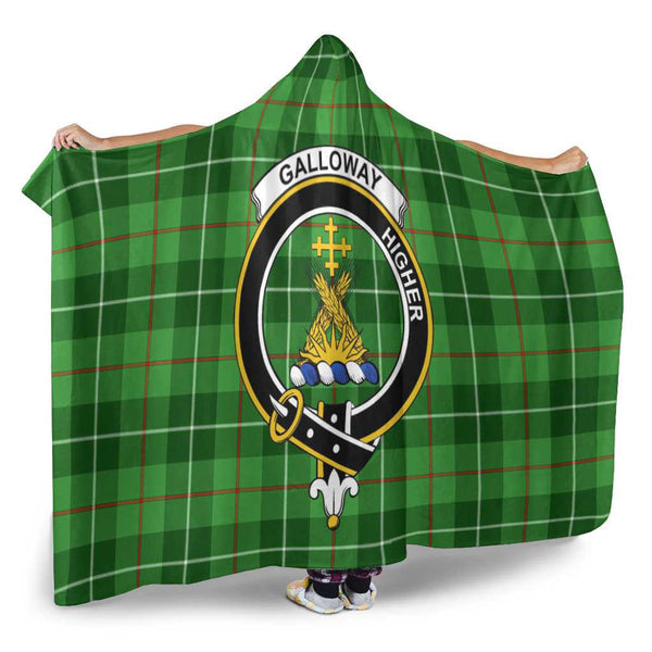 Scottish Galloway Clan Crest Tartan Hooded Blanket Tartan Plaid 2