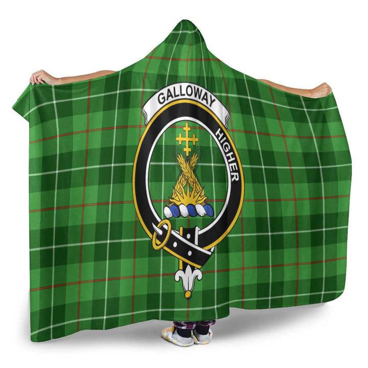 Scottish Galloway Clan Crest Tartan Hooded Blanket Tartan Plaid 2