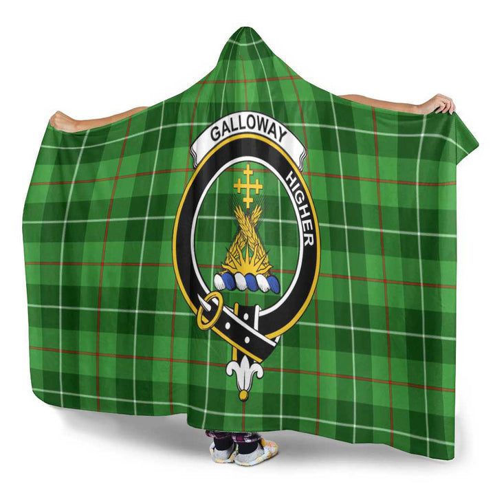 Scottish Galloway Clan Crest Tartan Hooded Blanket Tartan Plaid 3