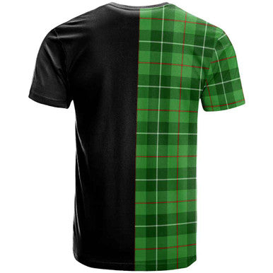 Scottish Galloway Clan Crest Tartan T-Shirt Half in Me Back Side Tartan Plaid