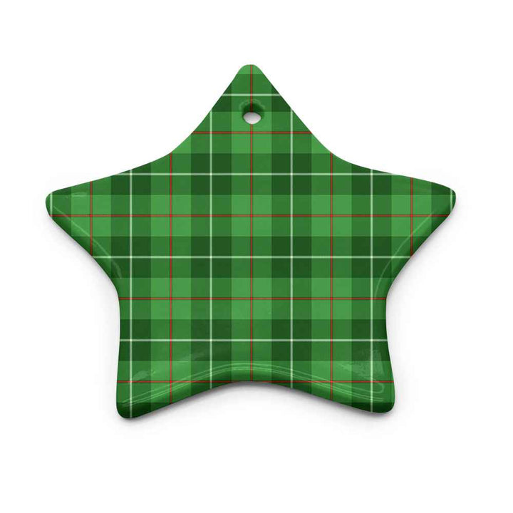 Scottish Galloway District Clan Tartan Ceramic Ornament Star Shape Tartan Plaid