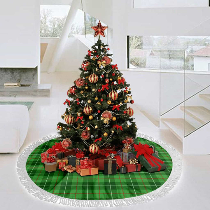 Scottish Galloway District Clan Tartan Christmas Tree Skirt Tassels 3 Tartan Plaid