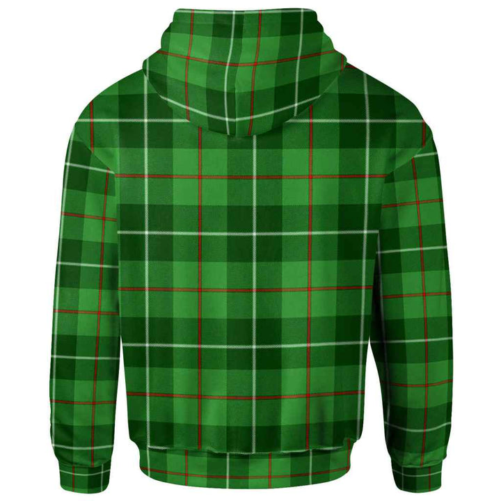Scottish Galloway District Clan Tartan Hoodie Back Side Tartan Plaid