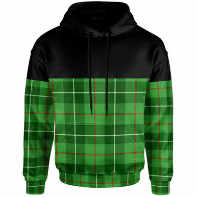 Scottish Galloway District Clan Tartan Hoodie - Horizontal Style Front Side Tartan Plaid