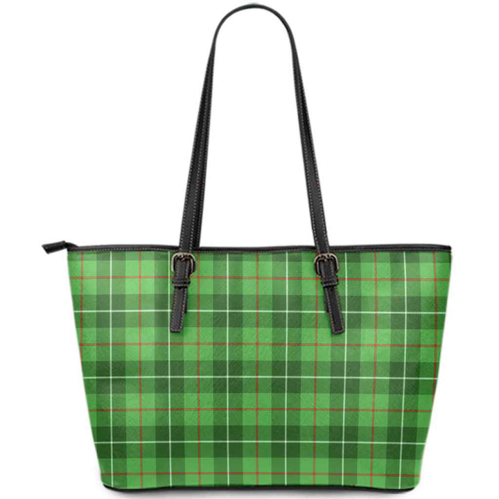Scottish Galloway District Clan Tartan Leather Tote Tartan Plaid