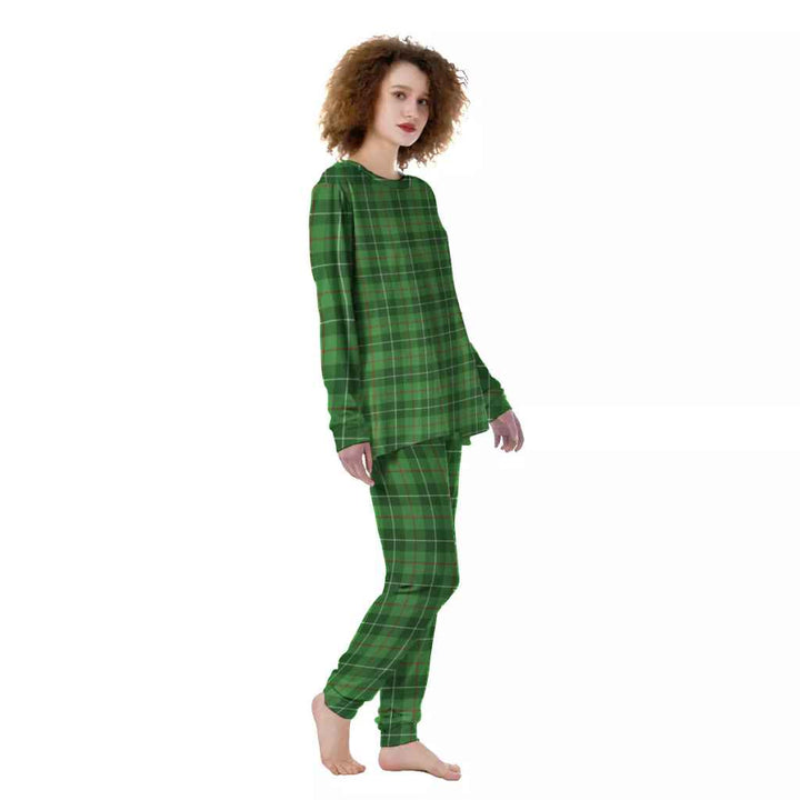 Scottish Galloway District Clan Tartan Pajama Set Women Front Side Tartan Plaid