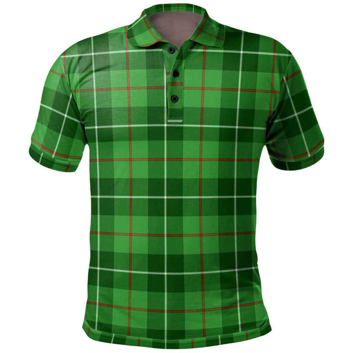 Scottish Galloway District Clan Tartan Polo Shirt Front Side Tartan Plaid
