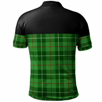 Scottish Galloway District Clan Tartan Polo Shirt - Horizontal Style Back Side Tartan Plaid