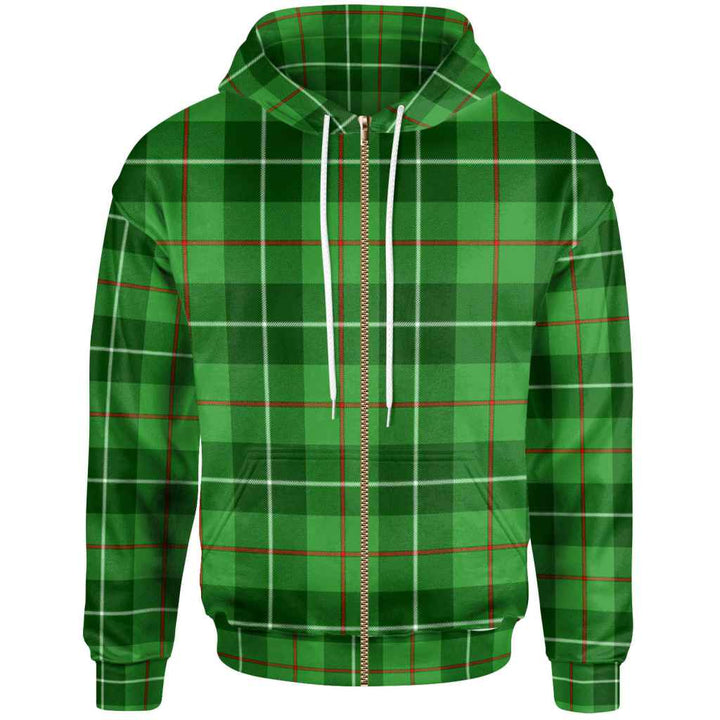Scottish Galloway District Clan Tartan Hoodie Zip Tartan Plaid