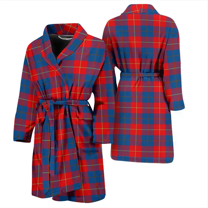 Scottish Galloway Red Clan Tartan Bathrobe 3