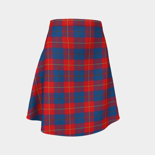 Scottish Galloway Red Clan Tartan Flare Skirt Tartan Plaid 1