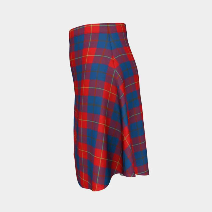 Scottish Galloway Red Clan Tartan Flare Skirt Tartan Plaid 2