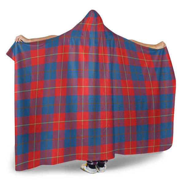 Scottish Galloway Red Clan Tartan Hooded Blanket Tartan Plaid 2