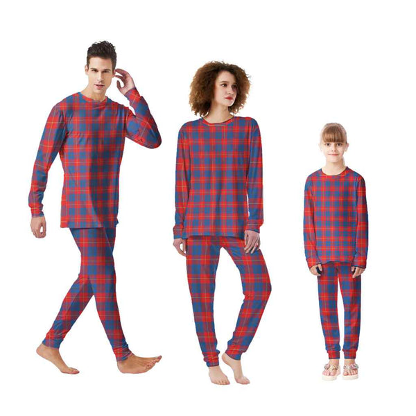 Scottish Galloway Red Clan Tartan Pajama Set Tartan Plaid