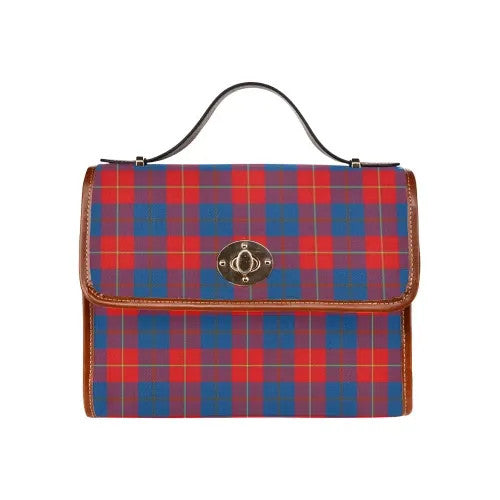 Scottish Galloway Red Clan Tartan Waterproof Canvas Bag Tartan Plaid 1