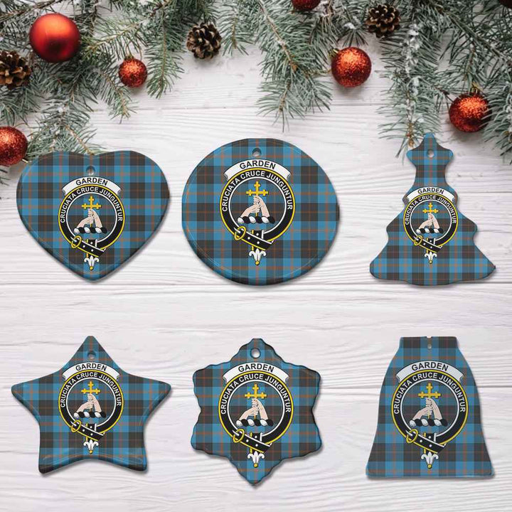 Scottish Garden Clan Crest Tartan Ceramic Ornament All Tartan Plaid