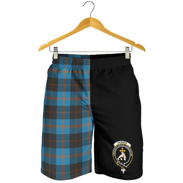 Scottish Garden Clan Crest Tartan Half of Me Men's Shorts
