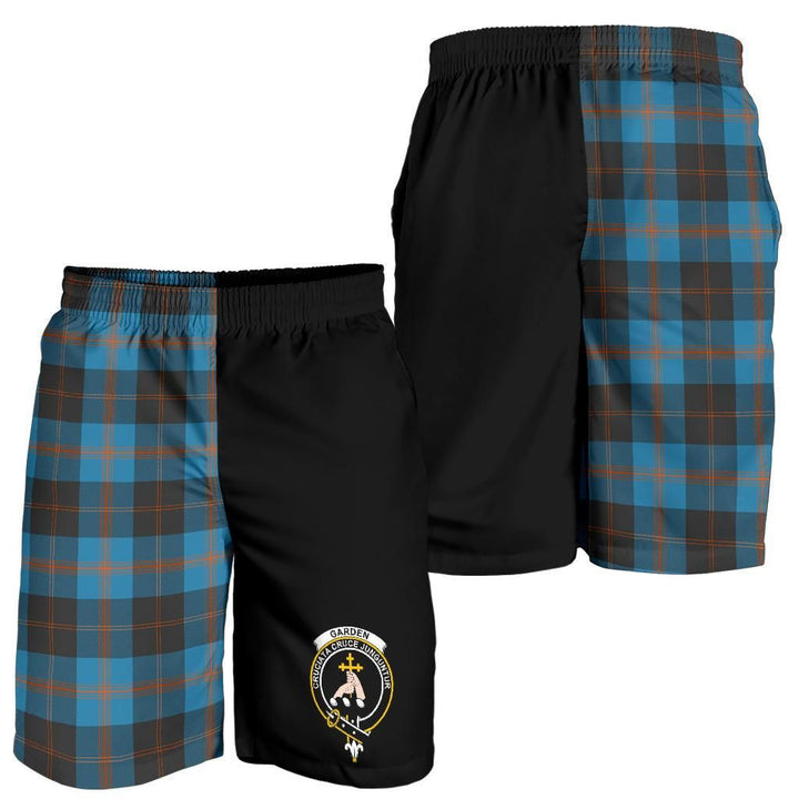 Scottish Garden Clan Crest Tartan Half of Me Men's Shorts