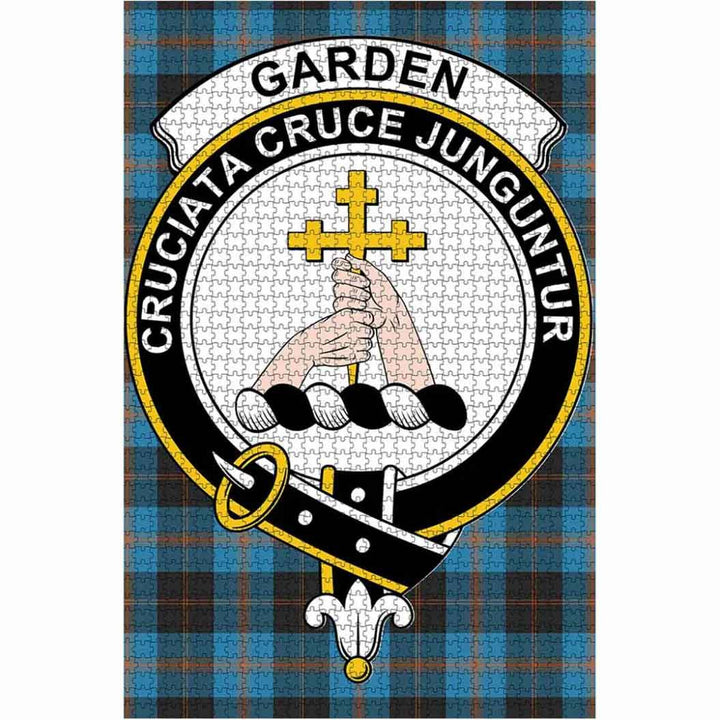Scottish Garden Clan Crest Tartan Jigsaw Puzzle 1