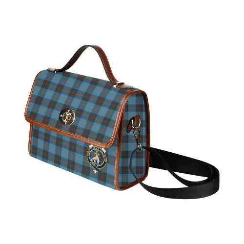 Scottish Garden Clan Crest Tartan Waterproof Canvas Bag Tartan Plaid 4