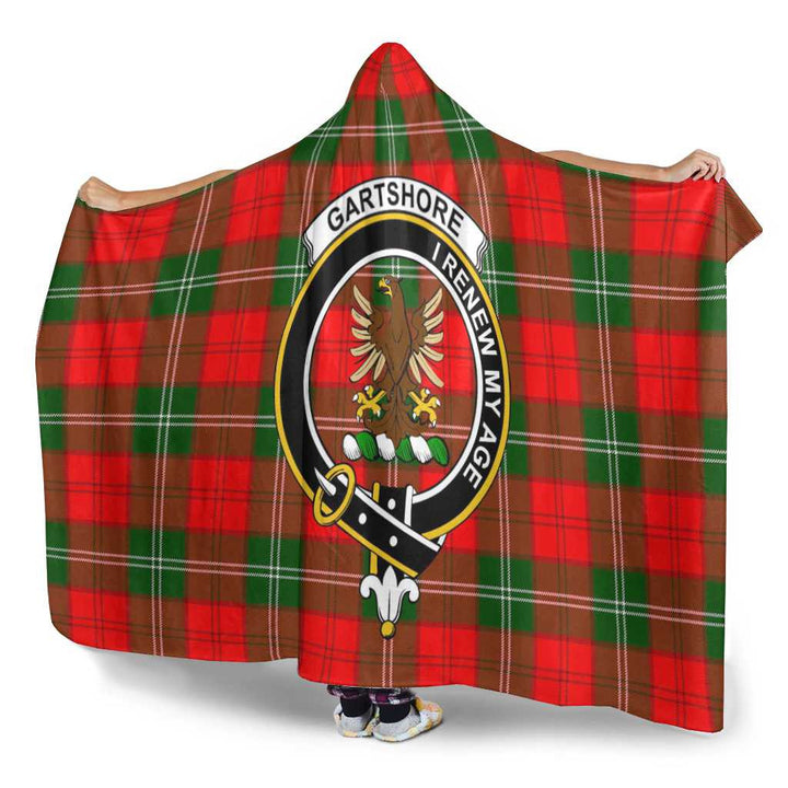 Scottish Gartshore Clan Crest Tartan Hooded Blanket Tartan Plaid 3