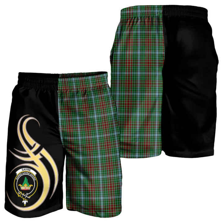 Scottish Gayre Clan Crest Tartan Believe in Me Men's Shorts