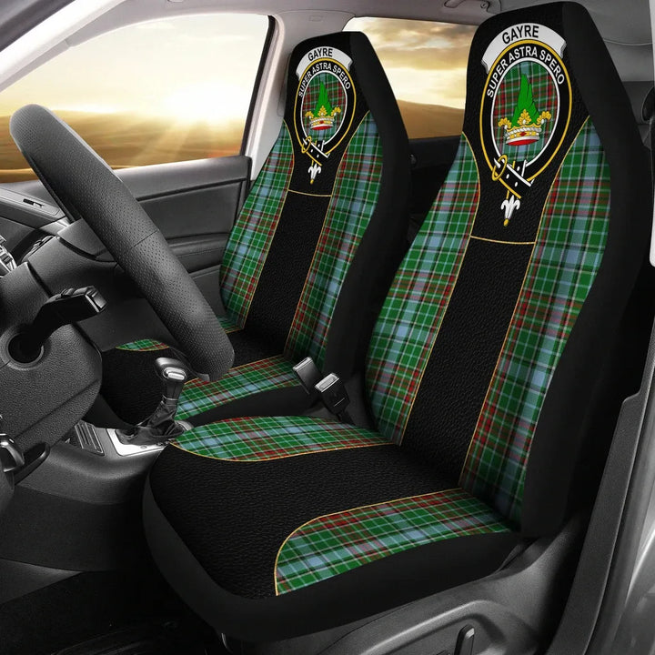 Scottish Gayre Clan Crest Tartan Car Seat Covers - Special Style 1