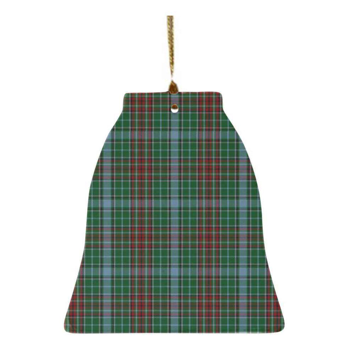 Scottish Gayre Clan Tartan Ceramic Ornament Bell Shape Tartan Plaid