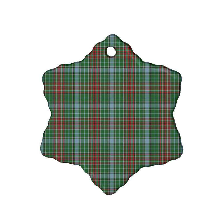Scottish Gayre Clan Tartan Ceramic Ornament Snow Flake Shape Tartan Plaid