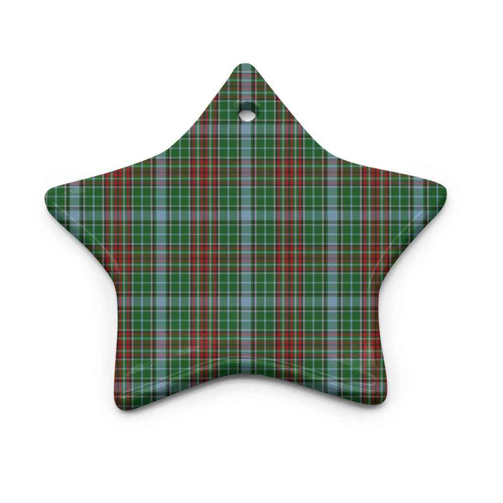 Scottish Gayre Clan Tartan Ceramic Ornament Star Shape Tartan Plaid