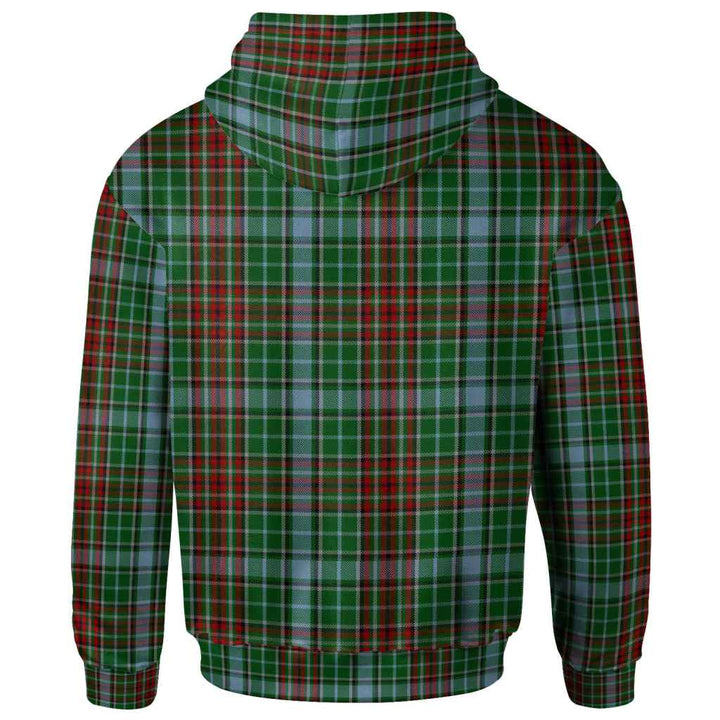 Scottish Gayre Clan Tartan Hoodie Back Side Tartan Plaid