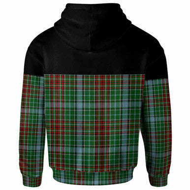 Scottish Gayre Clan Tartan Hoodie - Horizontal Style Back Side Tartan Plaid