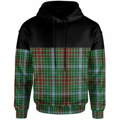 Scottish Gayre Clan Tartan Hoodie - Horizontal Style Front Side Tartan Plaid