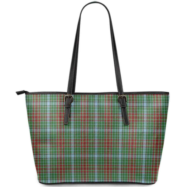 Scottish Gayre Clan Tartan Leather Tote Tartan Plaid