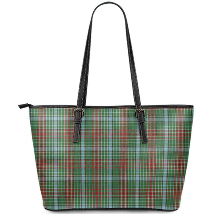 Scottish Gayre Clan Tartan Leather Tote Tartan Plaid
