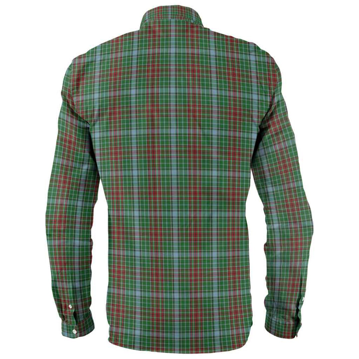 Scottish Gayre Clan Tartan Long Sleeve Shirt Back Side Tartan Plaid