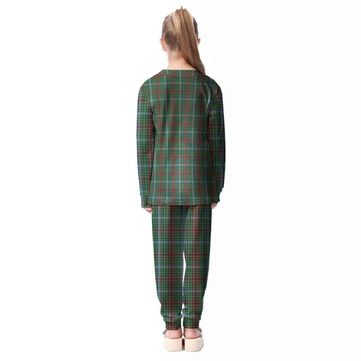 Scottish Gayre Clan Tartan Pajama Set Kid Back Side Tartan Plaid