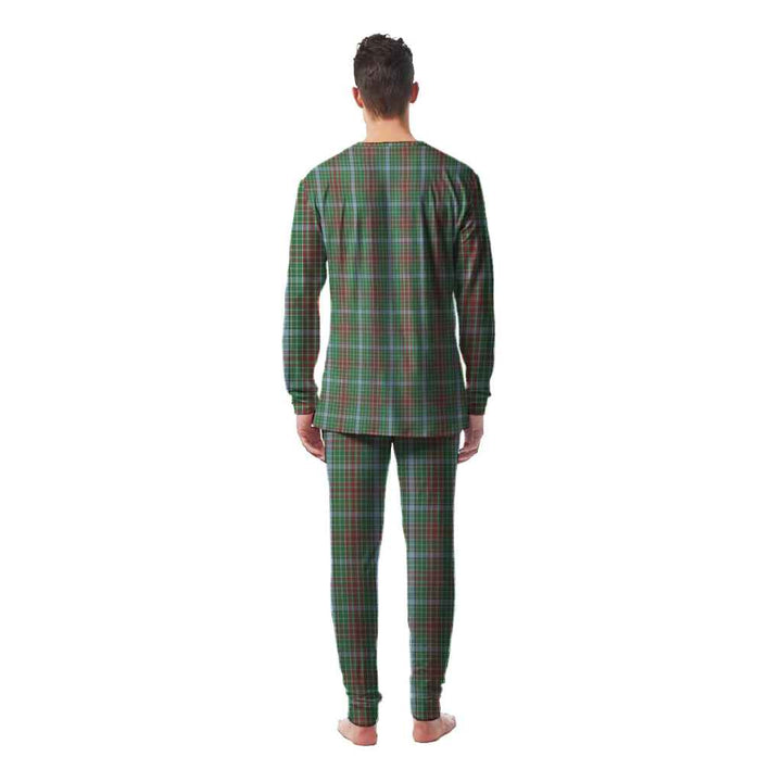 Scottish Gayre Clan Tartan Pajama Set Men Back Side Tartan Plaid