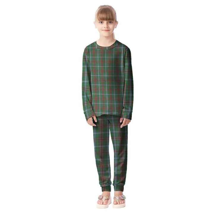 Scottish Gayre Clan Tartan Pajama Set Kid Front Side Tartan Plaid