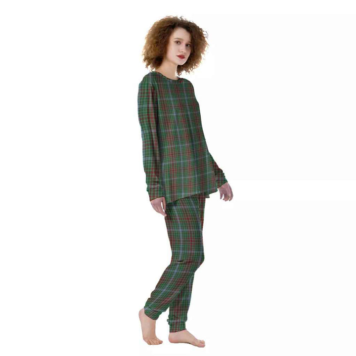 Scottish Gayre Clan Tartan Pajama Set Women Front Side Tartan Plaid