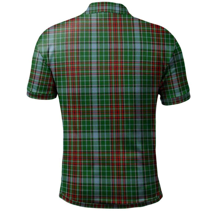 Scottish Gayre Clan Tartan Polo Shirt Back Side Tartan Plaid