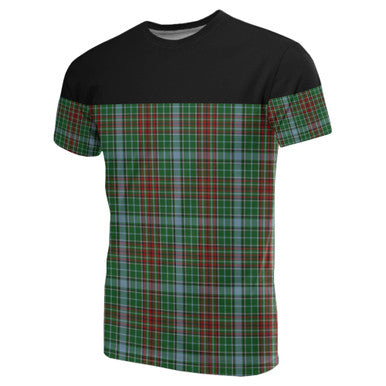 Scottish Gayre Clan Tartan T-Shirt Horizontal Style Front Side Tartan Plaid