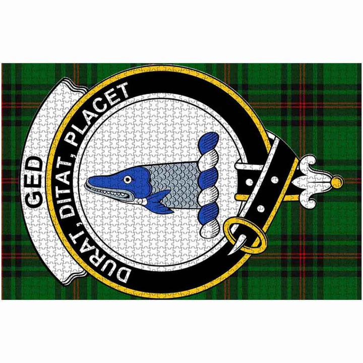 Scottish Ged Clan Crest Tartan Jigsaw Puzzle 2