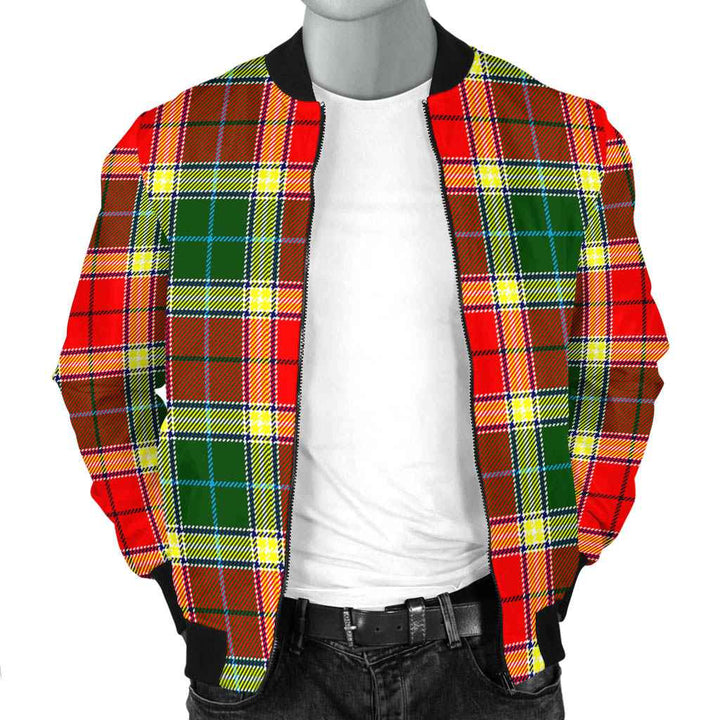 Scottish Gibbs Clan Tartan Bomber Jacket Tartan Plaid 2