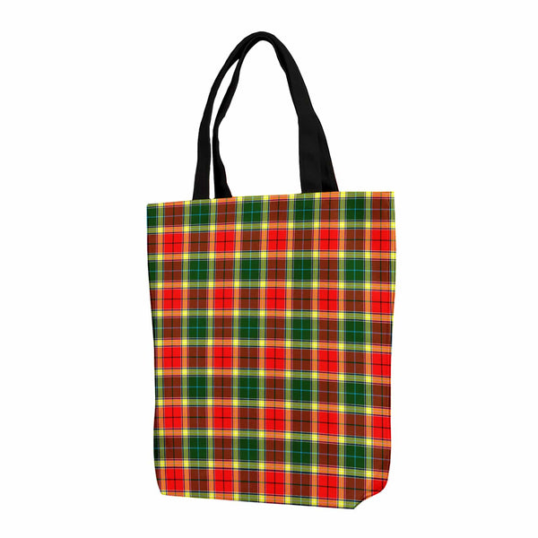 Scottish Gibbs Clan Tartan Canvas Bag With Shoulder Strap Tartan Plaid 1