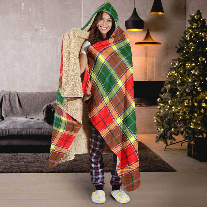 Scottish Gibbs Clan Tartan Hooded Blanket Tartan Plaid 6