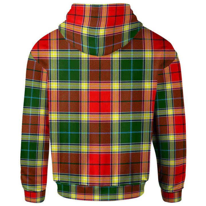 Scottish Gibbs Clan Tartan Hoodie Back Side Tartan Plaid