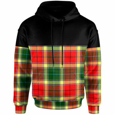 Scottish Gibbs Clan Tartan Hoodie - Horizontal Style Front Side Tartan Plaid