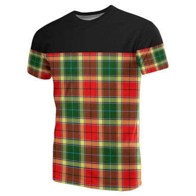 Scottish Gibbs Clan Tartan T-Shirt Horizontal Style Front Side Tartan Plaid